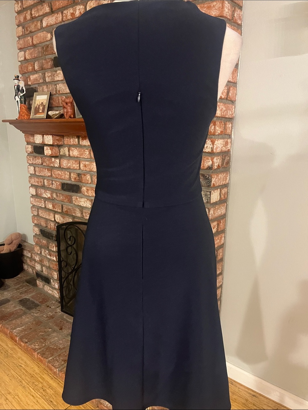 Hayden Navy V-Neck Strappy A-Line Mini Dress - Picture 4 of 4